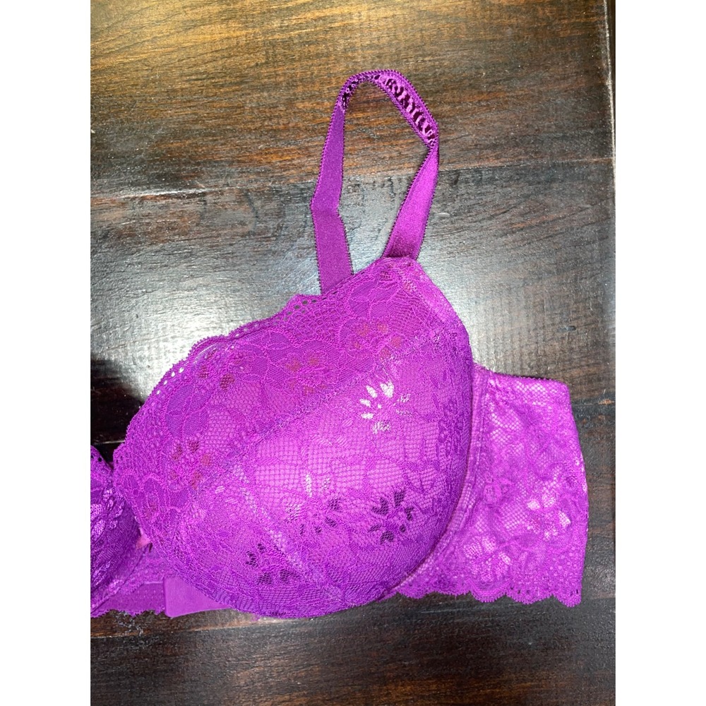 Torrid‎ Purple Lace Padded Underwire Full Coverage Bra Plus Sz 44D - Picture 8 of 8